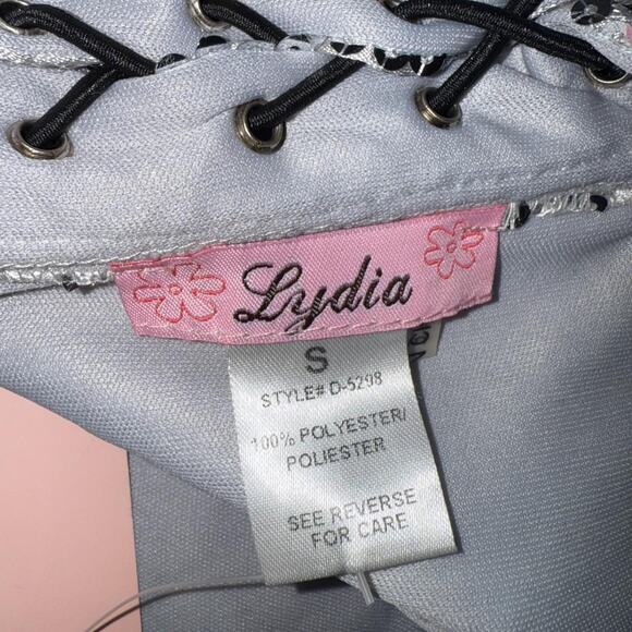 Silver Sequined Corset Top - Picture 5 of 5